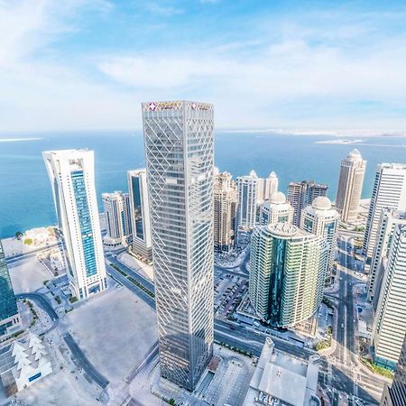 Aleph Doha Residences, Curio Collection By Hilton Dış mekan fotoğraf Aerial view of the West Bay district