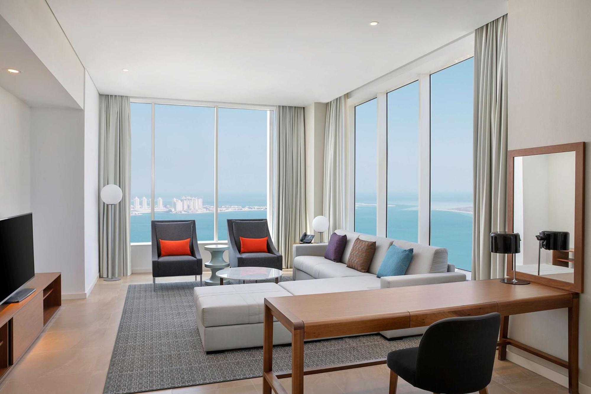 Aleph Doha Residences, Curio Collection By Hilton Dış mekan fotoğraf A suite at the hotel